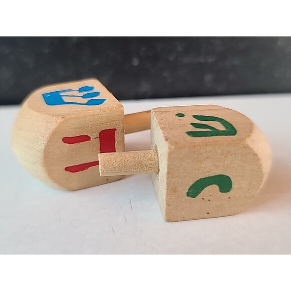 Wooden Dreidels USED - Picture 8 of 10